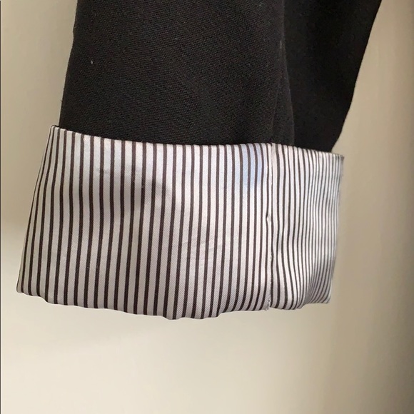 Black blazer with striped cuffs - Picture 3 of 3